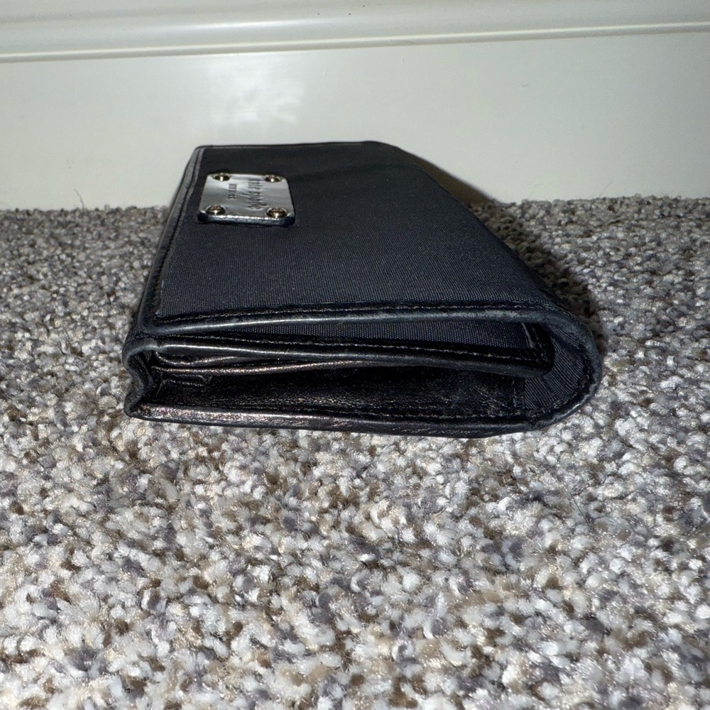Kate spade black nylon trifold snap wallet - Picture 3 of 15